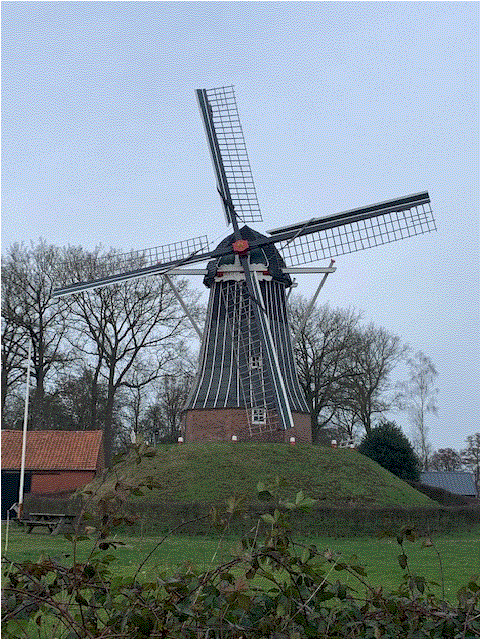 Molen in rouwstand nav overlijden Marie Harmelink